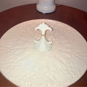 Lenox Vintage Chateau Collection center handle serving tray 12.5in perfect cond.